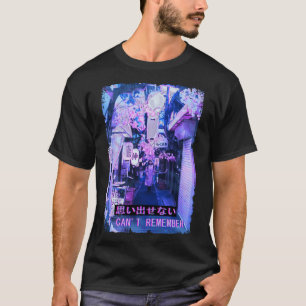 日本通りファッション気化波グリッチ東京ナイト Tシャツ