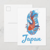 日本釣りロゴ インビテーションポストカード (正面/裏面)