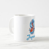 日本釣りロゴ コーヒーマグカップ (正面左)