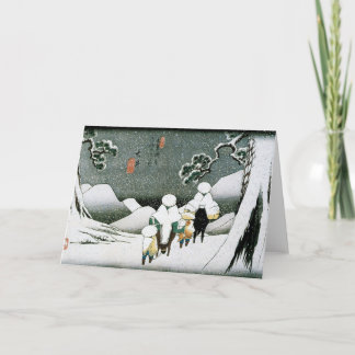日本雪の挨拶状 カード