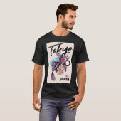 日本風の錦鯉 Tシャツ (正面フル)