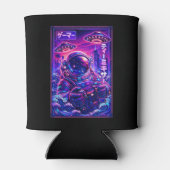 日本風シンセウェーブ　SF UFO 宇宙飛行士 クールゲーマー 缶クーラー (裏面)