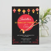 日本風ヒバチディナー パーティー 誕生日 ご招待 招待状 (スタンド正面)