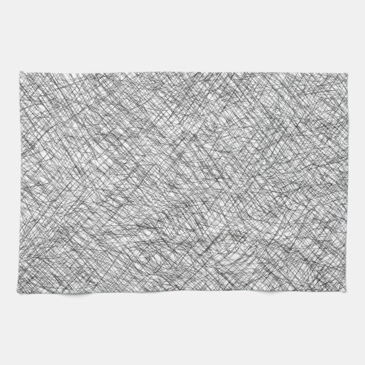 日本風感スタイルシンプル線は落書き キッチンタオル (横)