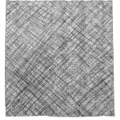 日本風感スタイルシンプル線は落書き シャワーカーテン (正面)