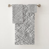 日本風感スタイルシンプル線は落書き バスタオルセット (インサイチュ)