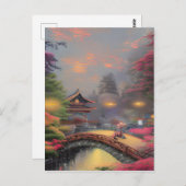 日本風景図 ポストカード (正面/裏面)