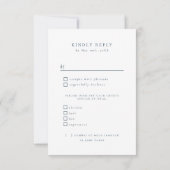 日本食の選択肢RSVP 出欠カード (裏面)