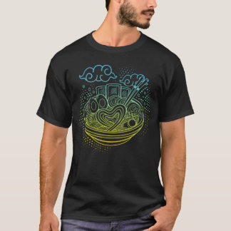 日本食アニメ好きおもしろデザイン Tシャツ