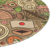 日本食：かわいい手のひら カッティングボード (角)