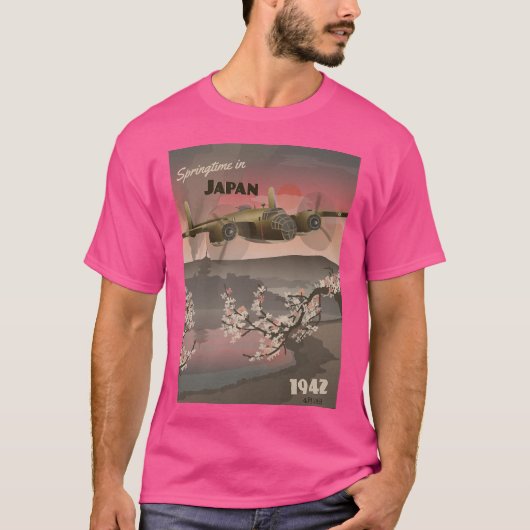 日本1942年 – Doolittle Raid Travel Poster Tシャツ (正面)