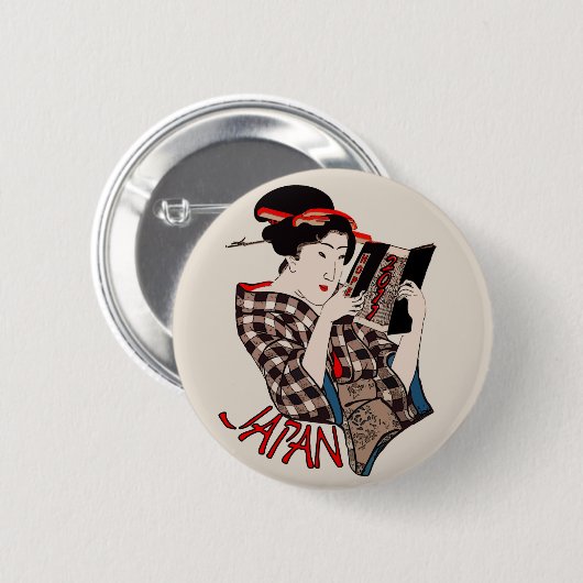 日本2011年 缶バッジ (正面&裏面)
