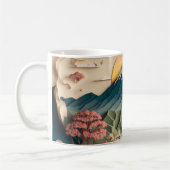 日本3D紙アートスタイルマグ コーヒーマグカップ (左)