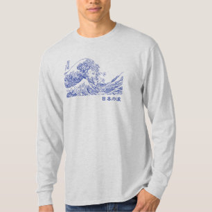 日本 の 波 Tシャツ
