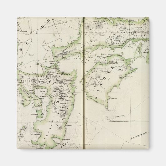 日本、アジア75 マグネット (正面)