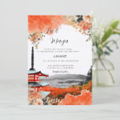 日本 アジア 和婚 ウェディング インビテーション (スタンド正面)