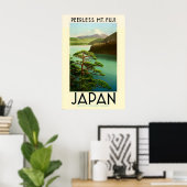 日本 アジア 富士山 ビンテージ 旅行 ポスター (ホームオフィス)