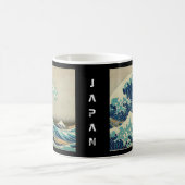日本 – ア日本のート(素晴らし神奈川の波) コーヒーマグカップ (中央)