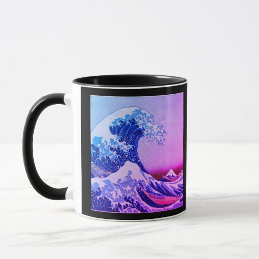 日本 – ア日本のート(素晴らし神奈川の波) マグカップ (左)