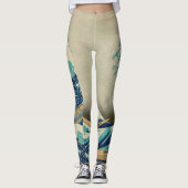 日本 – ア日本のート(素晴らし神奈川の波) レギンス (正面)