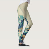 日本 – ア日本のート(素晴らし神奈川の波) レギンス (右)