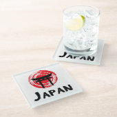 日本 ガラスコースター (アングル)