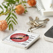 日本 キーホルダー (側面)