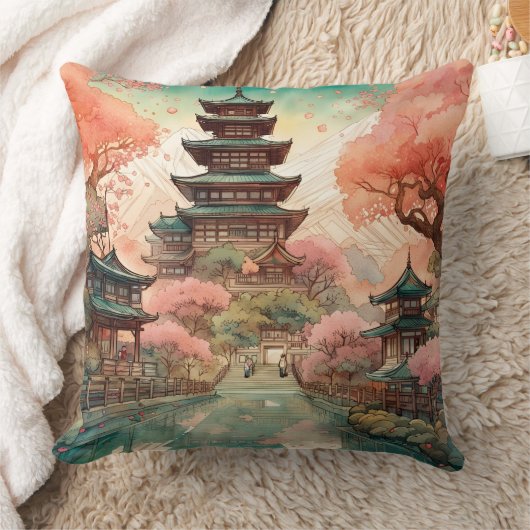 日本 クッション (ブランケット)