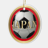 日本 サッカー ボール スポーツ セラミックオーナメント (左)