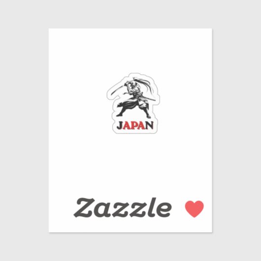 日本 サムライ サッカー ファン ステッカー シール (シート)