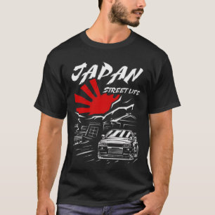 日本 ストリート ライフ R34  Tシャツ