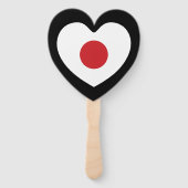 日本 | フラグ日本のハート ハンドファン (裏面)