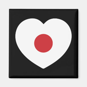 日本 フラグ日本のハート マグネット