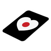 日本 | フラグ日本のハート マグネット (左側)