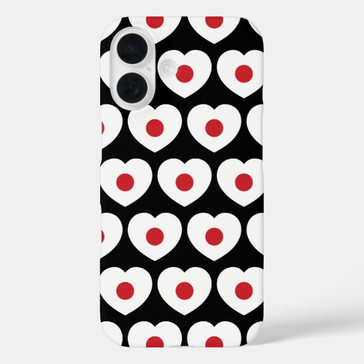 日本 | フラグ日本のハート Case-Mate iPhoneケース (裏面)