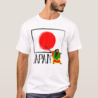 日本(フラグ・ライン) Tシャツ