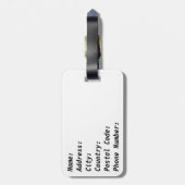 日本 ラゲッジタグ (裏面縦)