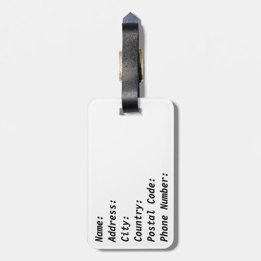 日本 ラゲッジタグ (裏面縦)