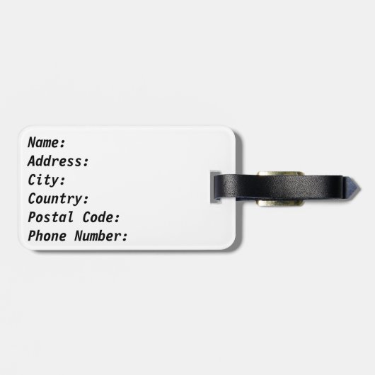 日本 ラゲッジタグ (裏面横)