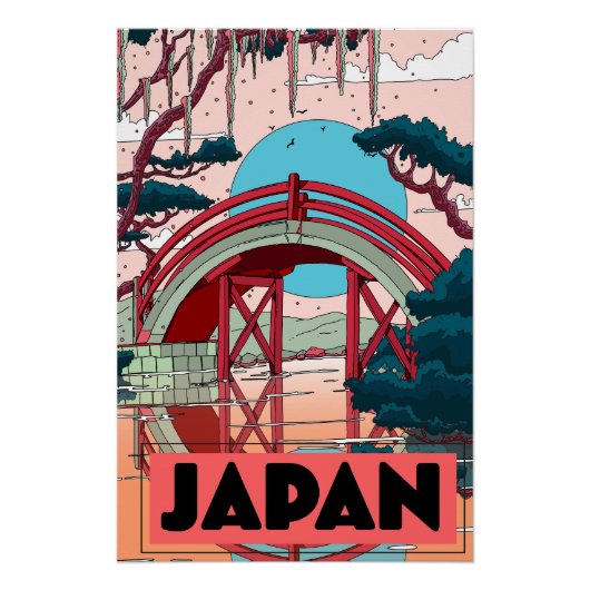 日本 ヴィンテージ 旅行ポスター ポスター (正面)