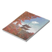 日本、京都、パゴダの紅葉 ノートパッド (回転)