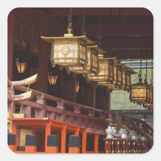 日本・京都・伏見・稲荷大社2 スクエアシール (正面)