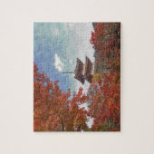 日本、京都、塔秋色 ジグソーパズル (縦)