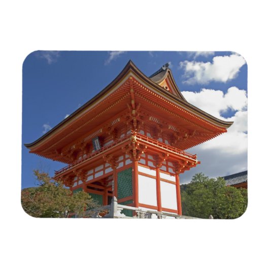 日本 京都 寺の聳える門 マグネット (横)