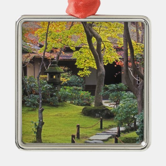 日本、京都、嵐山、大河内山荘 メタルオーナメント (正面)