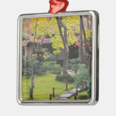 日本、京都、嵐山、大河内山荘 メタルオーナメント (左)