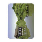 日本、京都、平安神宮の日本庭園 2 マグネット (縦)