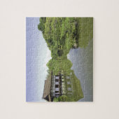 日本·京都·平日本の安神社庭園2 ジグソーパズル (縦)