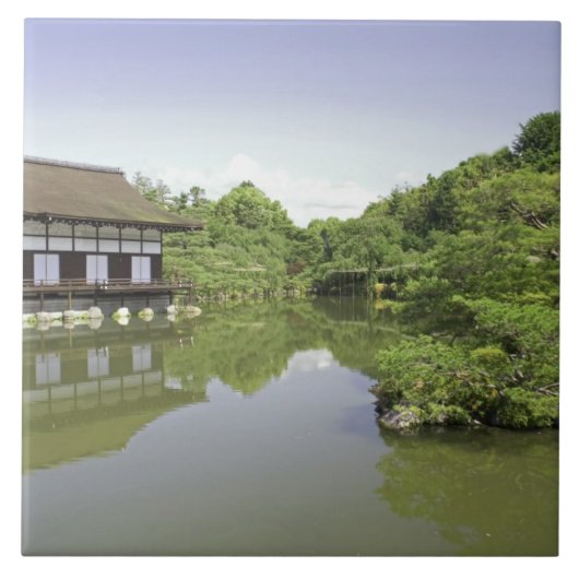 日本·京都·平日本の安神社庭園2 タイル (正面)