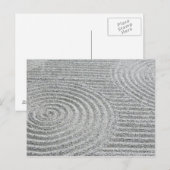 日本，京都，東福寺砂の模様 ポストカード (正面/裏面)